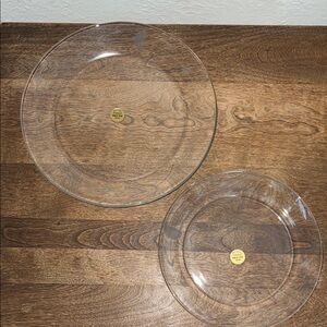 Princess House crystal dinner lunch plates